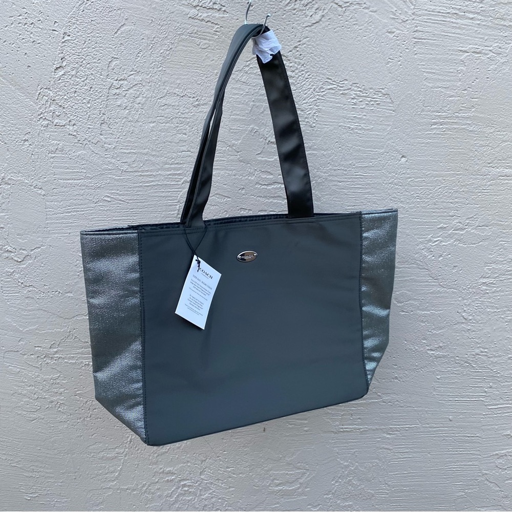 Coach Fragrance Elegant Gray Tote Bag